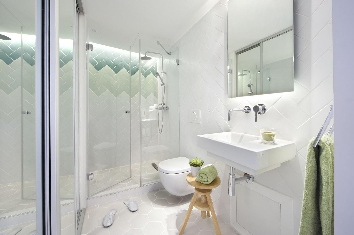 Шикарный дизайна ванной комнаты в скандинавском стиле